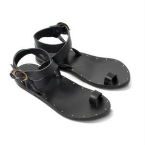 Beek Toe Loop Crossed Ankle Sandal 6